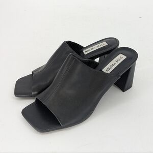 Steve Madden Slip On Block Heels Black size 7.5	classic 90s y2k punk goth fall